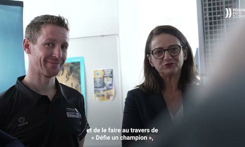 Région Pays de la Loire Tour : Défie un champion, au lycée Brossaud-Blancho à Saint-Nazaire