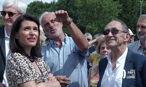 Inauguration du rond-point du zoo de La Flèche (72)