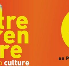 Affiche Forum entreprendre dans la culture avec carte des 5 départements des Pays de la Loire